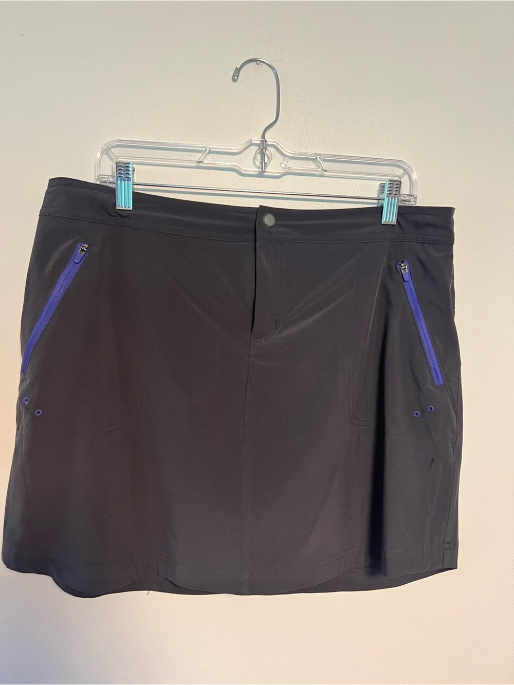 Title Nine Black Skort with Purple Interior Trim